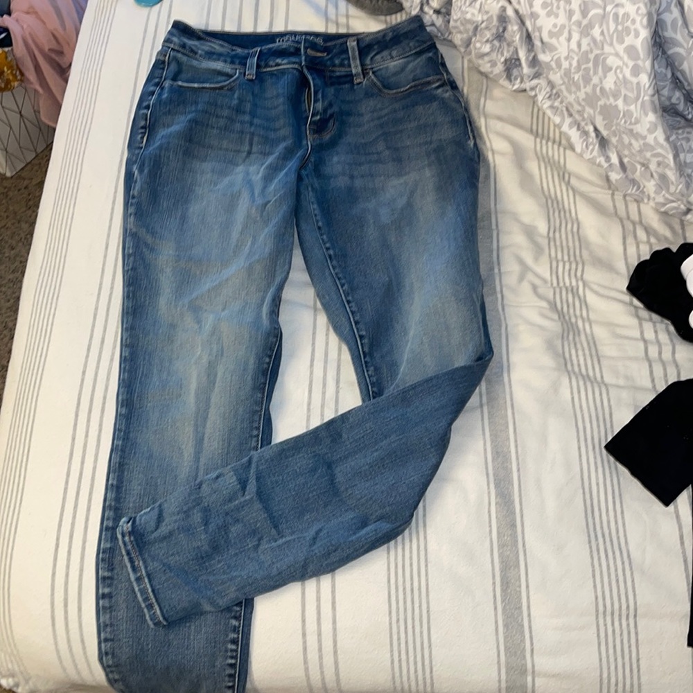 Medium wash Maurice’s skinny jeans